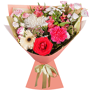 Bouquet in bright colors with delivery Astrakhan