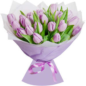 Lilac tulips with delivery Astrakhan