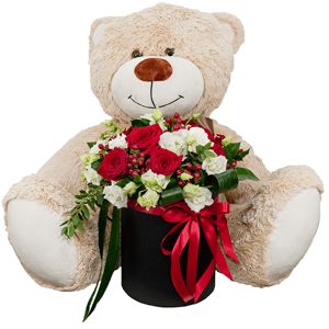Lovestruck with teddy bear with delivery Astrakhan