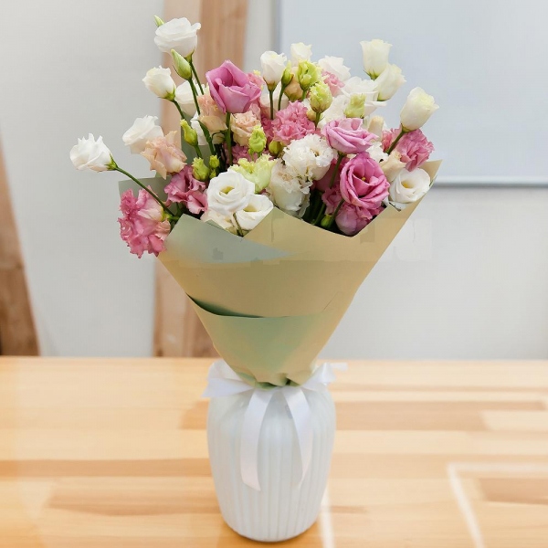 lisianthus - 6, Pink Lisianthus (Eustoma) - 5, Wrapping Paper