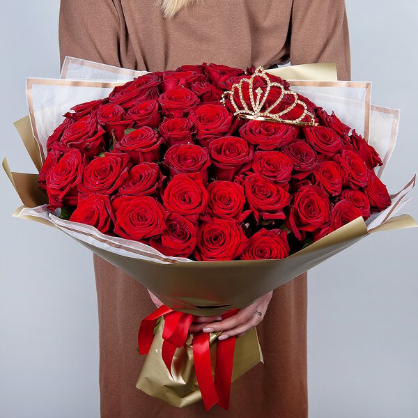 Red rose 50 cm - 67, Decorative crown, Wrapping Paper